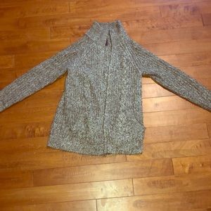 Abercrombie Olive Zip Sweater